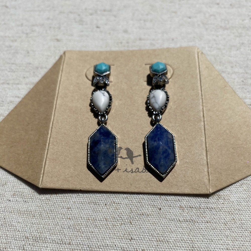 💙NWT C+I Turkish Delight Drop Earrings
